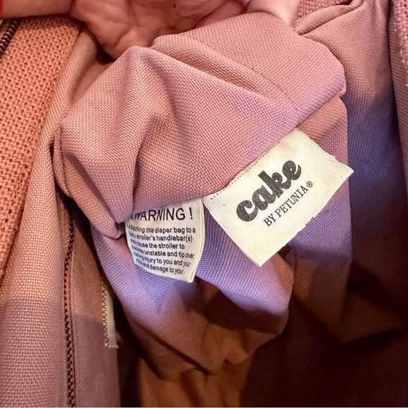 Cake By Petunia Pink & Brown Bag Diaper Bag- new without tags - Picture 8 of 8